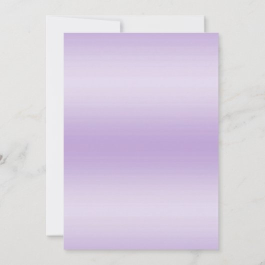 薄紫シークンボールガウン&ライツスウィート16誕生日 招待状 (裏面)