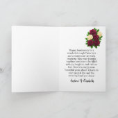 薄紫ジンガムフローラ5周年記念夫婦ギフト カード (内部)