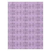薄紫スクロール模様 テーブルクロス (正面)