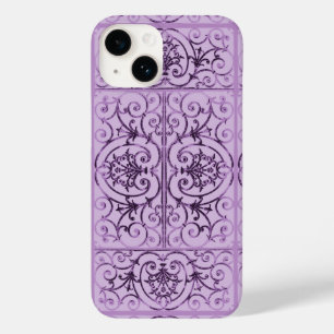 薄紫スクロール模様 Case-Mate iPhone 14ケース