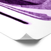 薄紫スティレット靴と口紅アートポスター ポスター (角)