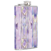 薄紫ステンドグラスのエレガンス フラスク (右)