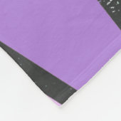 薄紫ステンドグラスの色合い フリースブランケット (角)