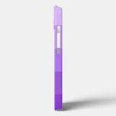 薄紫ストライプモノグカスタムラム電話ケース Case-Mate iPhoneケース (裏面 / 左)