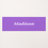 薄紫ストライプモノグラカスタムム ヨガマット (裏面(横))