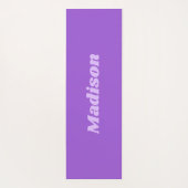 薄紫ストライプモノグラカスタムム ヨガマット (裏面)