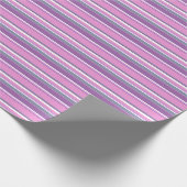 薄紫ストライプ ラッピングペーパー (角)