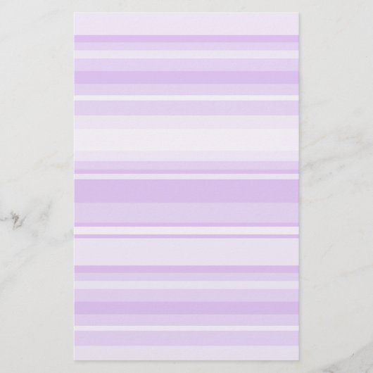 薄紫ストライプ 便箋 (正面)