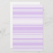 薄紫ストライプ 便箋 (正面/裏面)