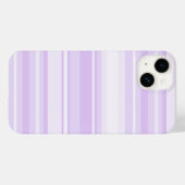 薄紫ストライプ Case-Mate iPhoneケース (裏面 (横))