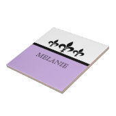 薄紫スワンキー（紋章の）フラ・ダ・リタイル タイル (側面)