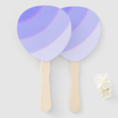 薄紫スワーズファンのセット ハンドファン (正面&裏面)