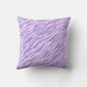 薄紫ゼブラパターン クッション (裏面)