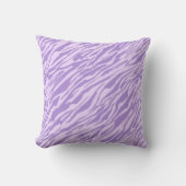 薄紫ゼブラパターン クッション (正面)