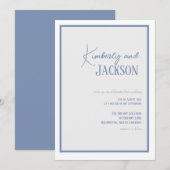 薄紫ソフトシンプル春の結婚式招待状 招待状 (正面/裏面)