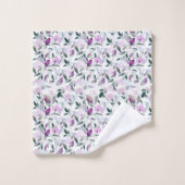 薄紫タオルセット バスタオルセット (ウォッシュタオル)