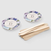 薄紫ダスティブルーウォーターフローラ結婚ズ ハンドファン (組立なし)