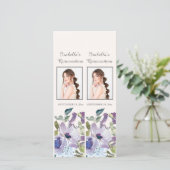 薄紫ダスティブルーフローラクインセアニャブックマーク シーズンカード (スタンド正面)