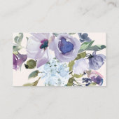 薄紫ダスティブルーフローラボー結婚ホのウェブサイト 名刺 (裏面)