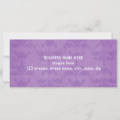 薄紫ダマスクのギフト券 (裏面)