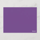 薄紫ダマスクのテーブル番号 ポストカード (裏面)