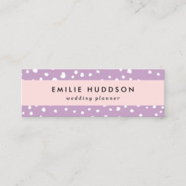 薄紫ダルマチアスポット、ダルマチアドット点々のある、 スキニー名刺