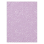 薄紫ダルマチアスポット、ダルマチアドット点々のある、 テーブルクロス (正面)