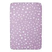 薄紫ダルマチアスポット、ダルマチアドット点々のある、 バスマット (正面縦)