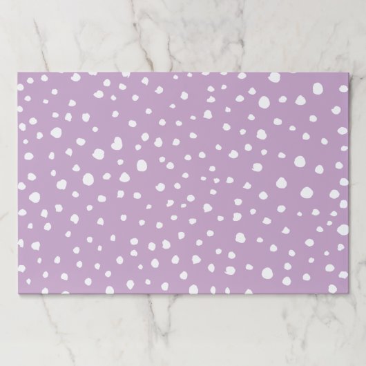 薄紫ダルマチアスポット、ダルマチアドット点々のある、 ペーパーパッド (正面)