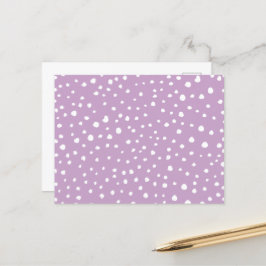 薄紫ダルマチアスポット、ダルマチアドット点々のある、 ポストカード