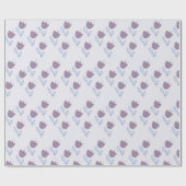 薄紫チューリップ包装紙 ラッピングペーパー (フラット)
