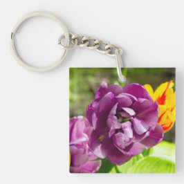 薄紫チューリップ キーホルダー