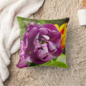 薄紫チューリップ クッション (ブランケット)