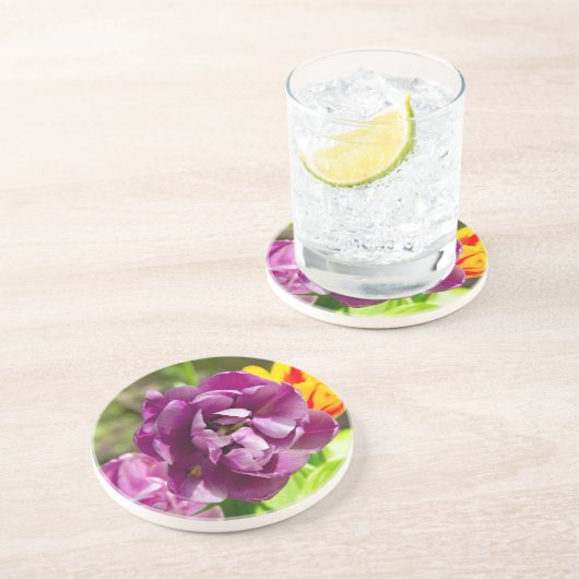 薄紫チューリップ コースター (側面)