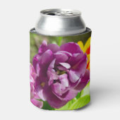 薄紫チューリップ 缶クーラー (缶正面)