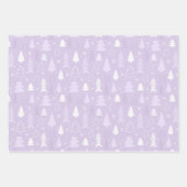 薄紫ツリークリスマス包装紙シート ラッピングペーパーシート (正面2)