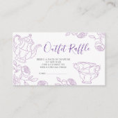 薄紫トイルティーパーティー衣装ラッフル エンクロージャーカード (正面)