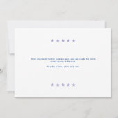 薄紫トップワンファイターパイロットをテーマにした第1誕生日 招待状 (裏面)