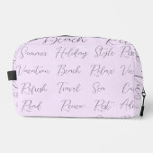 薄紫トレンディーモダンサマーホリデーバケーションワード ドップキット (正面)