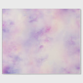 薄紫トワイライト：冬の水彩の魅力化 ラッピングペーパー (フラット)