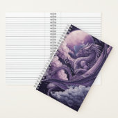 薄紫ドラゴンのClouds Journal ノートブック (内側)