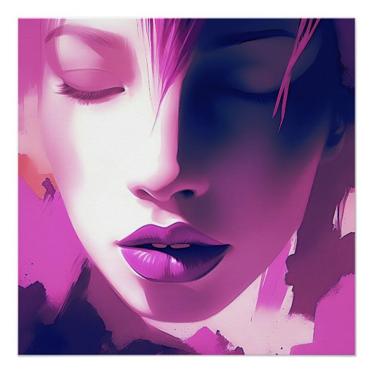 薄紫ドリームウィスパー – セレネ、エテリアール、紫 ポスター (正面)