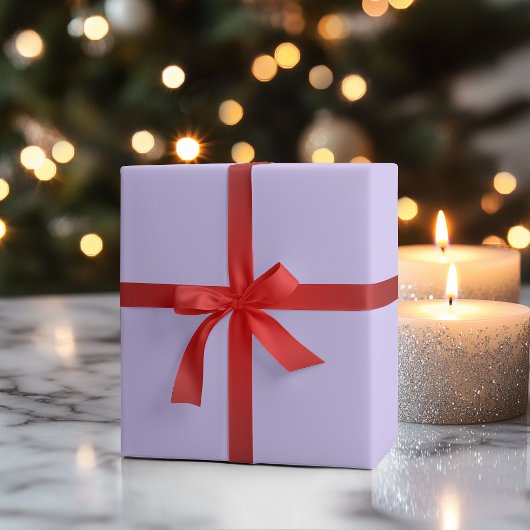 薄紫ドリームカ無地のラー |クラシック |エレガント | ラッピングペーパー