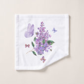 薄紫ドリームズ&バタフライウイスパー バスタオルセット (ウォッシュタオル)