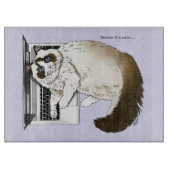 薄紫ノートPC おもしろい Catかわいい カッティングボード (正面)