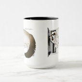 薄紫ノートPC おもしろい Catかわいい マグカップ (中央)