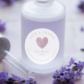 薄紫ハートの愛とサ感謝していポートビジネス ラウンドシール