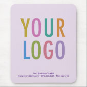 薄紫バイオレットパープルマウスパッカスタムドのロゴなし マウスパッド (正面)