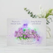 薄紫バスケット招待状 招待状 (スタンド正面)