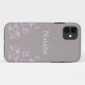 薄紫バタフライフローラBT iPhone 5ケース Case-Mate iPhoneケース (裏面(横))